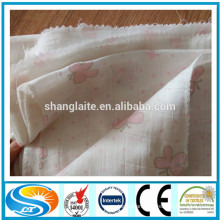 china wholesale custom cotton printed muslin baby blanket fabric